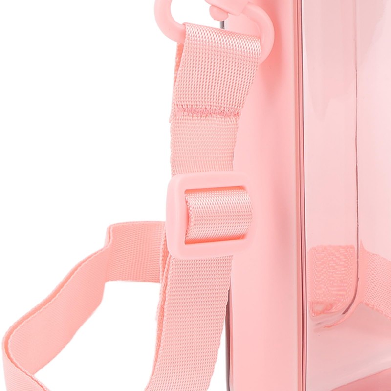 Flat Water Bottle, Travel Water Bottle Clear Appearance for Camping