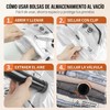 20PCS Bolsas de Almacenamiento de Vacío, Bolsas al Vacio Ropa