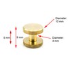SILMEN Quality Flat Head/Concave Head Solid Brass Chicago Screw Rivets