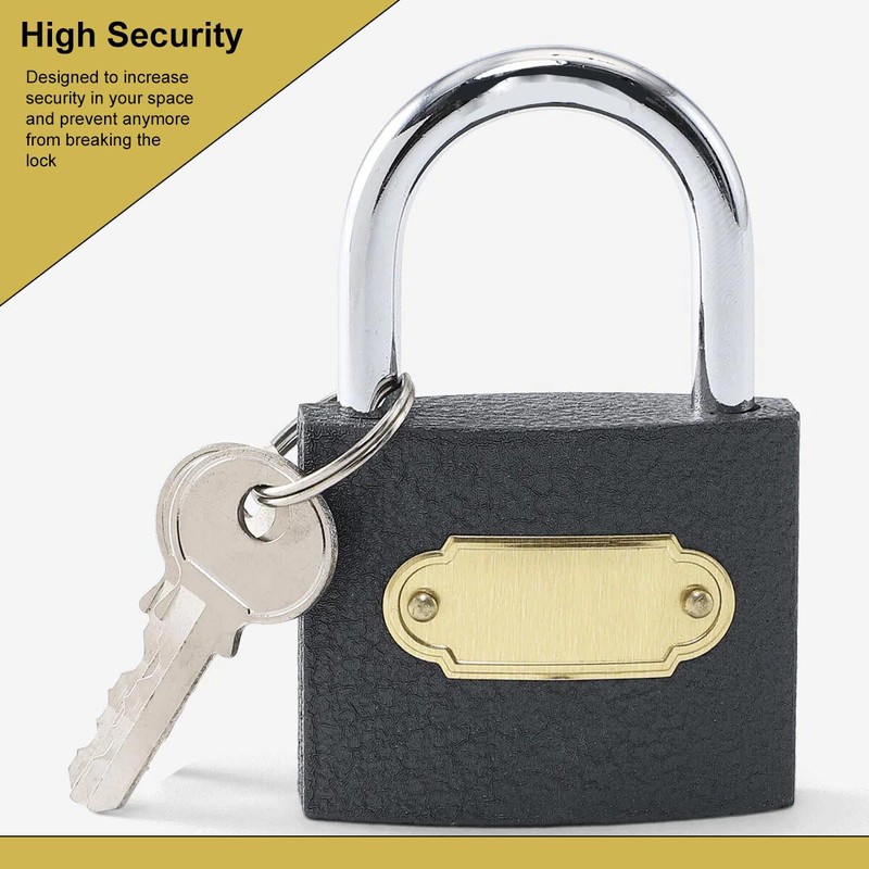 Padlock Cast Iron Safety Security Shackle Includes 2 Keys Heavy