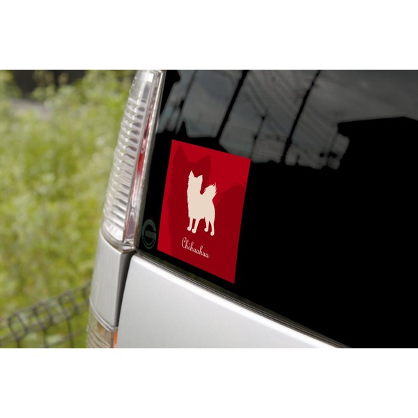 Chihuahua Cream Dog Sticker Premium Silhouette MK-2