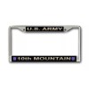 10th Mountain Division License Plate Frame - American Made - Veteran Approved!