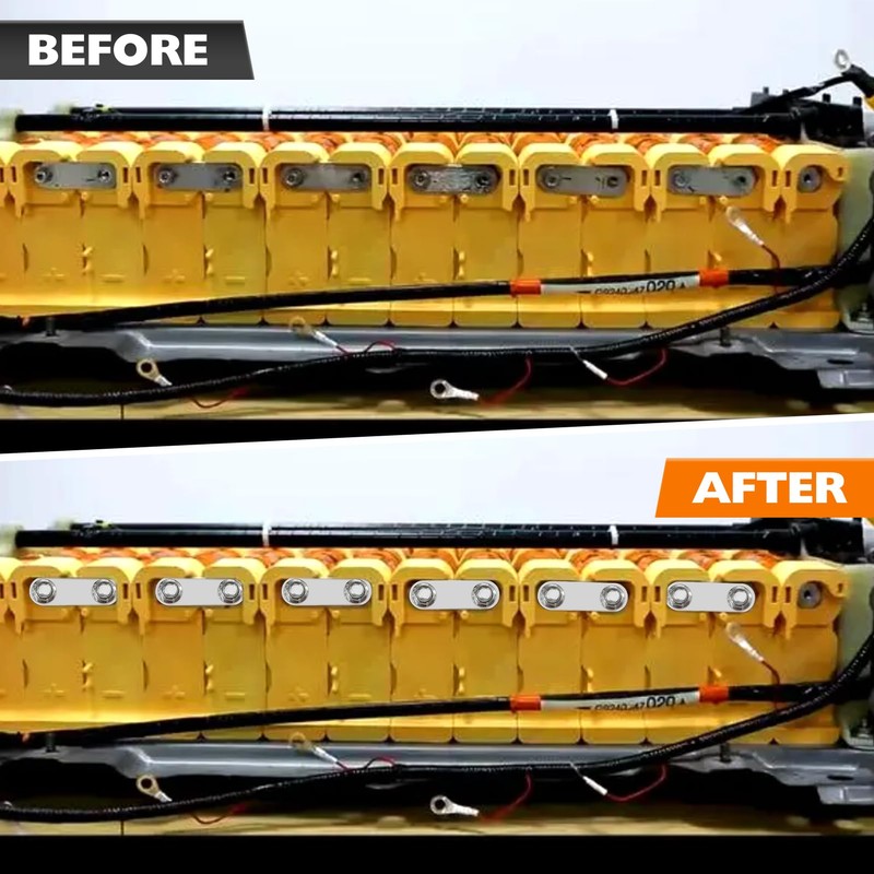 CHENACC Prius Battery Copper Bus Bars and Nuts Set, Hybrid