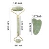 Rodillo de jade natural y juego de gua sha