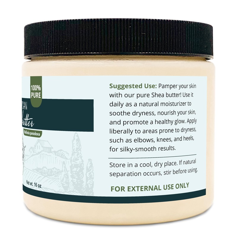 Zatural Raw African Shea Butter - 16 oz - 100%