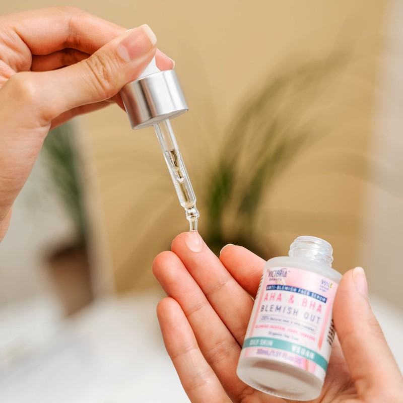 Victoria Beauty - AHA BHA Peeling Serum, Exfoliating Anti Pimple