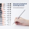 Pacific Arc Premium Graphite Drawing Pencils for Artists, Soft Pack