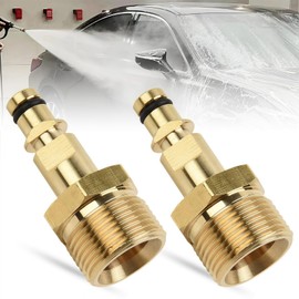 Pressure Washer Hose Fittings - 2Pcs Brass M22 Quick Release Adapter - Compatible with Karcher Hose Connector