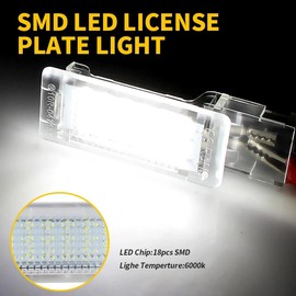 2Pcs LED Footwell Light Luggage Compartment Glove Box Lamps for S/eat A/teca Alhambra for S/koda S/uperb Rapid for V/W P/assat B6 B7 G/olf 5 6 C/addy