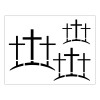 Imperial Creations Stencils Calvary Cross Stencil - 3 Sizes Religious