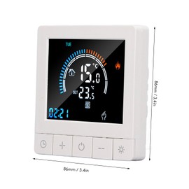 Smart Thermostat, Intelligent Temperature Controller with LCD Display Programmable Thermostat for Home Office Hotel