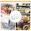Kids Toddler Shoe Organizer Rack - Clear Acrylic Vertical Storage