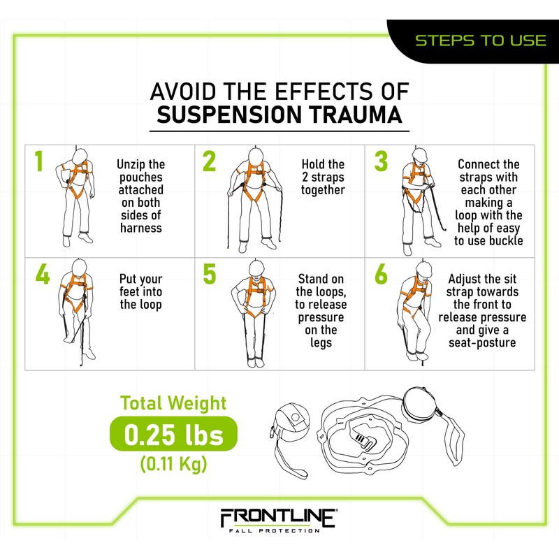 Frontline ACTR Universal Suspension Trauma Straps (1 Pack)