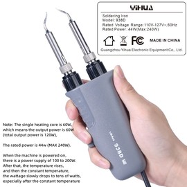 Hot Tweezers YIHUA 938D Portable hot tweezers Soldering smt hot tweezers 110V US Plug YIHUA Tweezers Soldering Iron Station