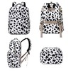 Kouxunt Cow Print Diaper Bag Backpack for Baby Girls Boys,