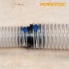 POWERTEC 70170 5” to 4” Reducer Dust Collection Fitting, ABS