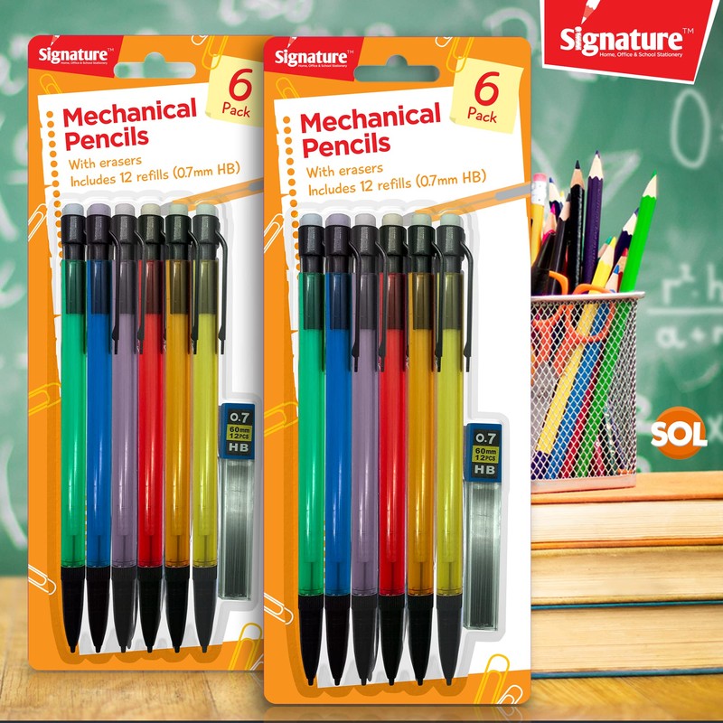 12pk Mechanical Pencil 0.7mm HB | Mechanical Pencils Set With