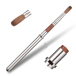 KADS Kolinsky Nagel Kunst Pinsel Kolinsky Rotholz Nagel Pinsel Für Acrylpulver Acryl Liquid Kolinsky Sable Acryl Brush Mit Abnehmbaren Griff Größe 2/4/6/8/10/12/14/16/18