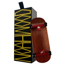 Noahwood Rose Wood Fingerboard Complete (9.0 Short Nose Short Tail Handmade Deck) + (34mm Crimson Six Truck + Black Soul wheel)