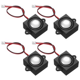 QUARKZMAN Pack of 4 Speakers 3 Watt 4 Ohm Mini Speakers Micro Speakers with JST-PH2.0 Interface for Small Electronic Projects Advertising Machines LCD TV Monitors