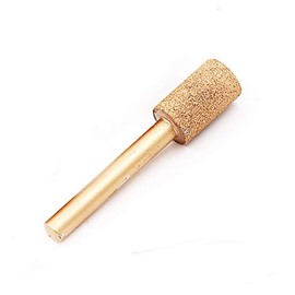 Vogueing Tool 6 mm Shank Marble Grinding Edge Cutter Soldered Diamond Rotary Cutter Carving Peeling Tool for Jade Stone Concrete Ceramic Flat Head -16 mm 100 #