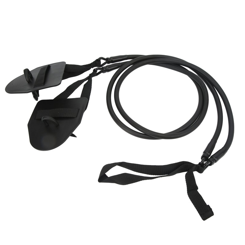 Swimming Arm Strength Trainer Latex Black Elastic Resistance Bands Swimming