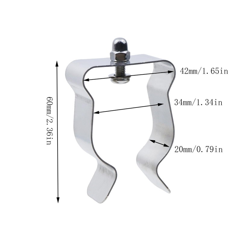 A Set Window Well Cover Hardware Kit, Install Clamps for