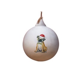 Image Industry Pug Ceramic Bauble - Tree Decoration - Christmas Decorations Dog Gift - Dog Lovers