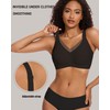 Gailife Womens V Mesh Wireless Bras Comfortable Supportive Bralettes No