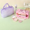 Transparent Waterproof Travel Cosmetic Bag for Women Free Size/Blue 30ea