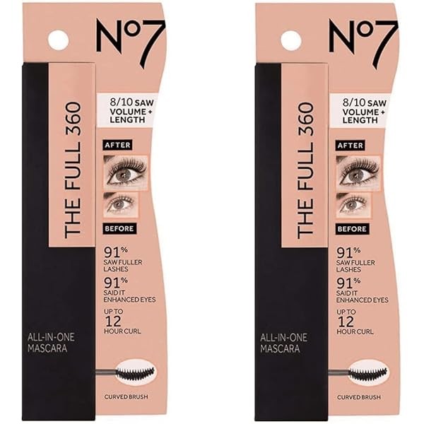 No7 The Full 360 All - in -1 Mascara, Brown/Black