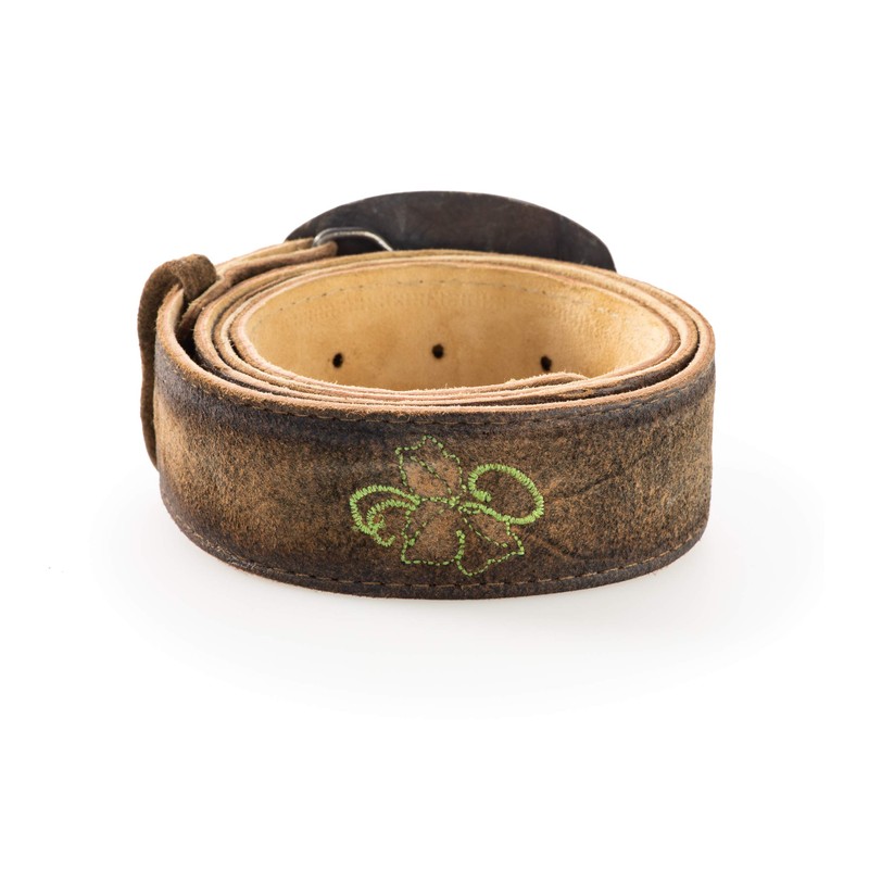Traditional Costume Belt with Embroidery - Genuine Leather Belt, Original