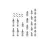 FURITEK Ball Stud Set for FURITEK FX118 Fury Wagon Remote Control CAR, RC CAR Parts for FURITEK FX118 (HELIDIRECT)