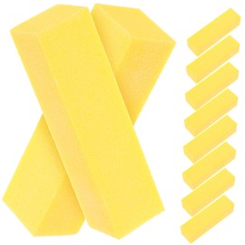 WOONEKY 10pcs Professional Nail Files Multi Sided Buffing Strips for Manicure Durable Sponge Material for Easy Nail Shaping Polishing Portable for Travel