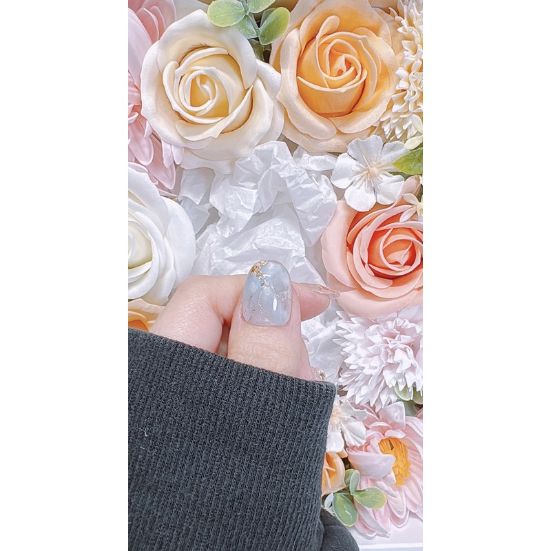 Handmade nails - Dimly - Coffin Egg / 수제네일 -