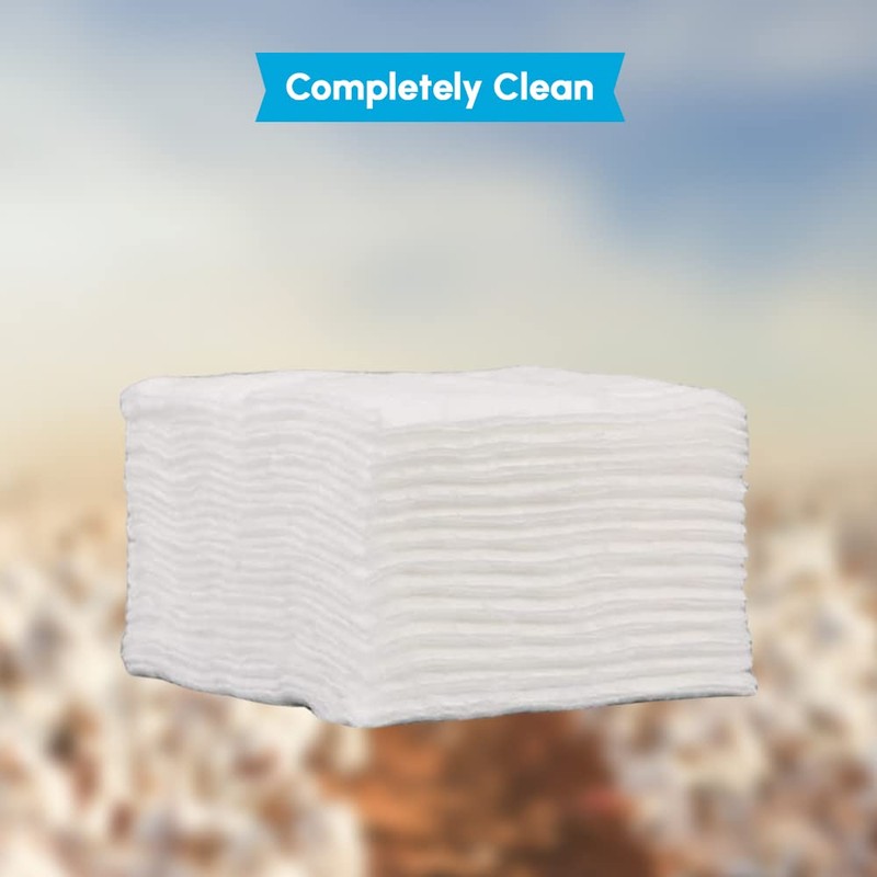1ABOVE Pack Of 80 Large 100% PURE COTTON, FACIAL COTTON