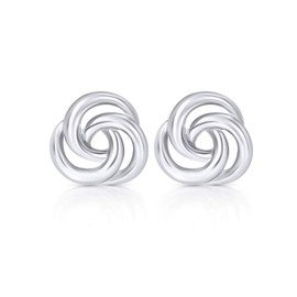 Celtic Knot Stud Earrings Never Rust 925 Sterling Silver Hypoallergenic, For Women, Girls and Teens w Free Breathtaking Gift Box