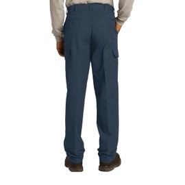 Red Kap Men 's resistente a las manchas ajuste relajado Industrial pantalones cargo, Marino, 44W x 32L