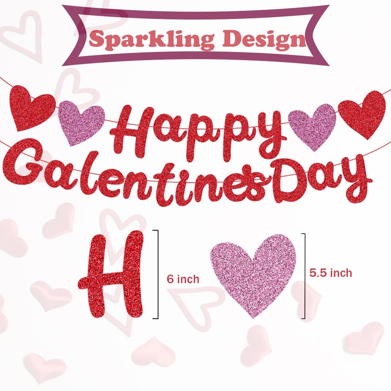 Happy Galentine's Day Banner Galentines Day Decorations