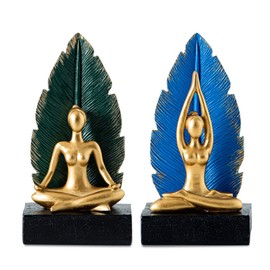 Yoga Book Ends Creative Bookends Cute Book Ends for Shelves– Stylish and Durable Yoga Decorative Book Ends for Shelves, Perfect for Home Decor and Organization