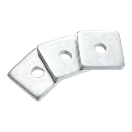 sourcing map 5pcs M10x40x6mm Square Plate Bearing Washers Carbon Steel Plate Square Plate Washers Flat Pad Spacer Gasket for Hardware Fastener