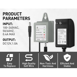 169031 Kit Compatible with Moen AC Power Cord Adapter Kit for Moen MotionSense, Kitchen Faucets， 169031 (AC Adapter+ Power Splitter)