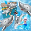 3 Pack 40 Inch Inflatable Shark Large Blow Up Shark