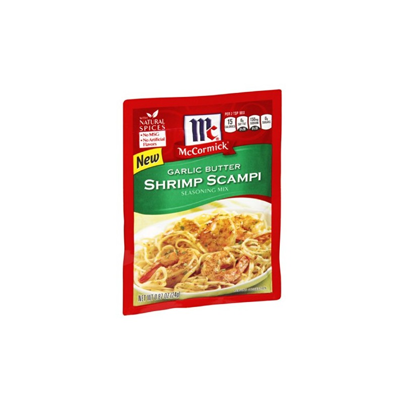 McCormick Garlic Butter Shrimp Scampi Seasoning Mix, 0.87 OZ (Pack