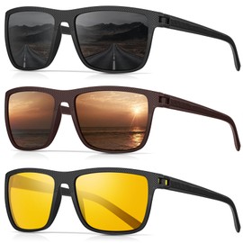 CIFOYA Sunglasses-Men Polarized Mens Sunglasses: Classic Women Sun Glasses UV Protection for Fishing Driving Golf