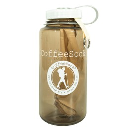CoffeeSock 'The Original' Reusable 100% Organic Cotton ColdBrew Filter - 32 Ounce Hiker ColdBrew Filter (1 Filter) | Made to fit Nalgene