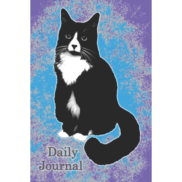 Daily Journal: Tuxedo Cat Lover’s Journal - Blank Lined Notebook