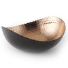 Elegance Eclipse Bowl, 8.25" x 7.5", Black/Copper
