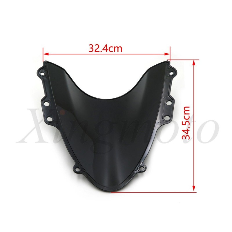 Smoke Black Double Bubble Windscreen Windshield for 04-2005 for Suzuki