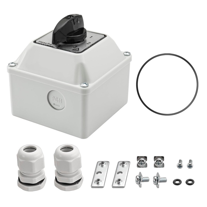 Heschen Universal Latching Rotary Cam Selector Changeover Switch,SZW26-20/0-4.2D, 660V 20A,